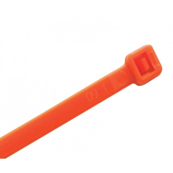 Kable Kontrol Kable Kontrol® Zip Ties - 8" Long - 1000 Pc Pk - Fluorescent Orange color - Nylon - 50 Lbs Tensile Strength CT508FL-FLUORESCENT ORANGE